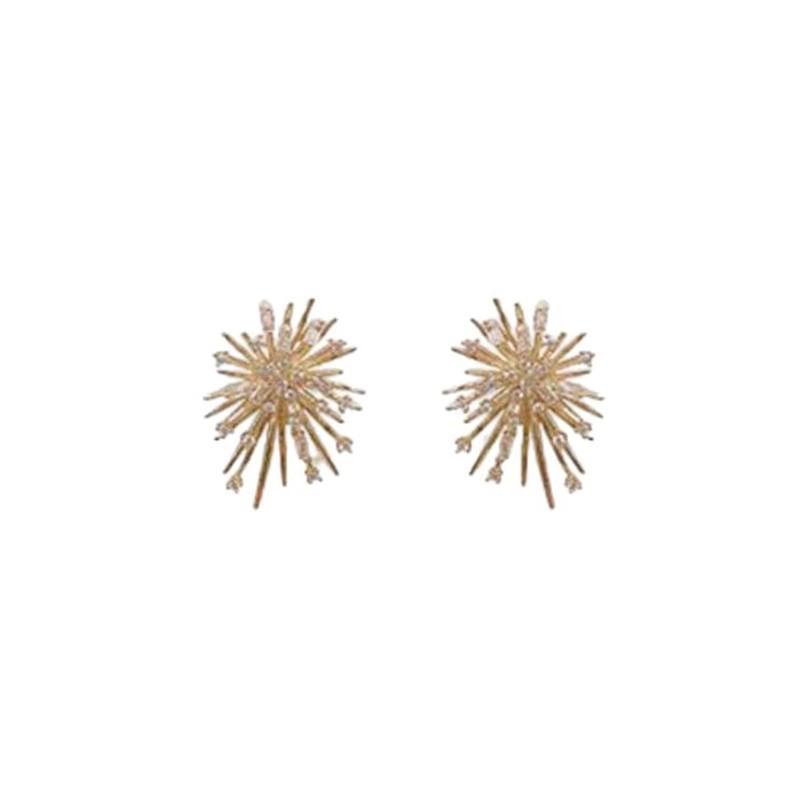 2025 Light Luxury Diamond Fireworks Earrings: Unique, Stylish Autumn/Winter Jewelry for Women