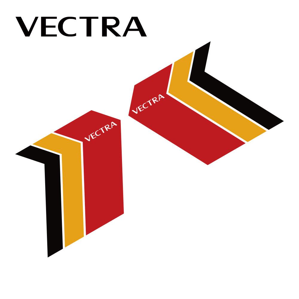 2pcs Car 3 Color Stickers For Opel Astra Corsa ignia Opc Vectra Zafira Grandland Meriva Mokka Crossland X Auto Accessories