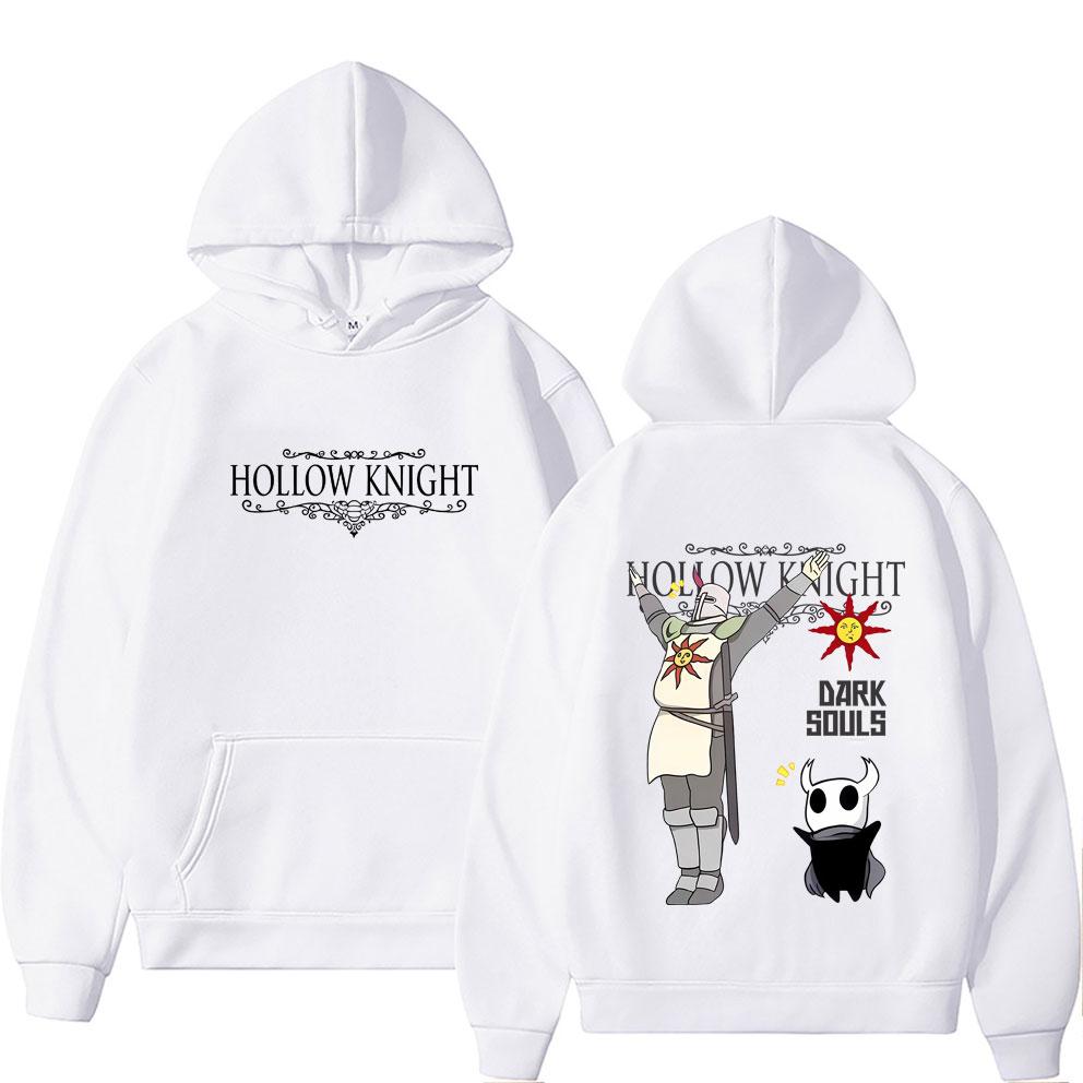Spiel Hollow Knight Doppelseitiger Grafik-Hoodie Herren Damen Mode Übergroße Streetwear Unisex Vintage Lässige Pullover-Hoodies