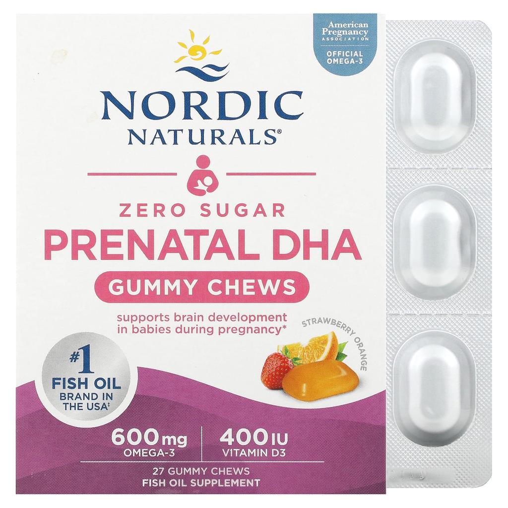 Dha Free Pregnancy, Strawberry Orange Flavor, Gummy Jelly Chews, 27 Pieces