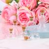 1:12 Dollhouse Mini Wish Bottle Glass Storage Bottle W/Cork Candy Jar Home Decor