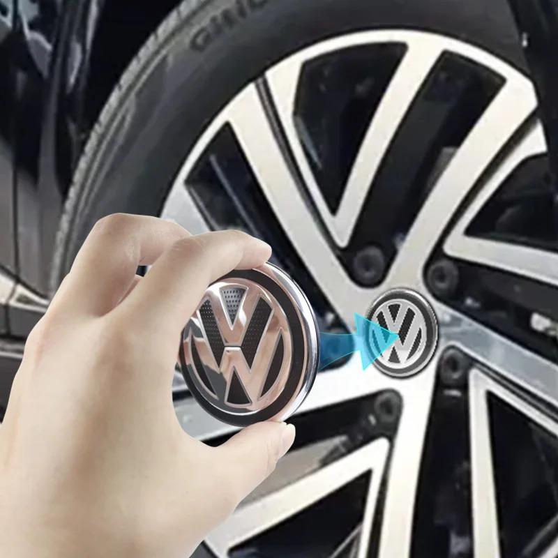 4pcs 56mm 65mm For VW Volkswagen Jetta MK5 Golf Passat Styling 3B7601171 Car Logo Wheel Center Caps Hubcap Cover Car Accessories