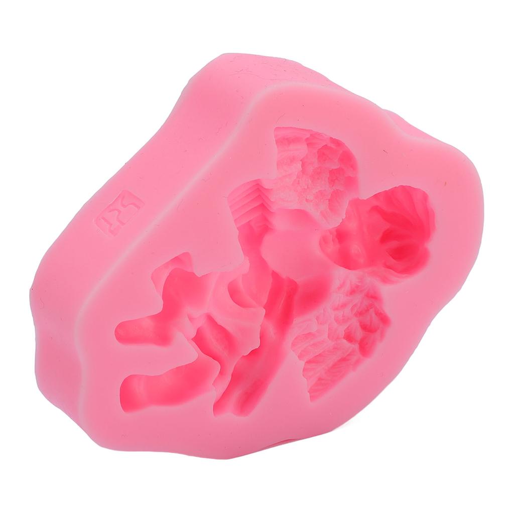 Fondant Chocolate Model Angel Shaped Soft Elastic Silicone Chocolate Candy Decorating Model for Baking Cake Making
