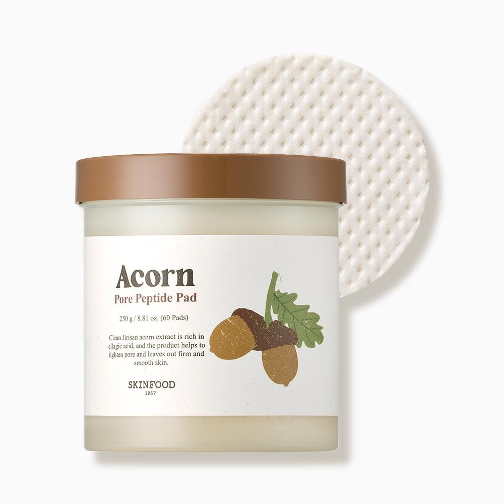 

[SKINFOOD] [12 дополнительных подарков] Желудевые подушечки для пор с пептидами 60 листов Желудевые подушечки