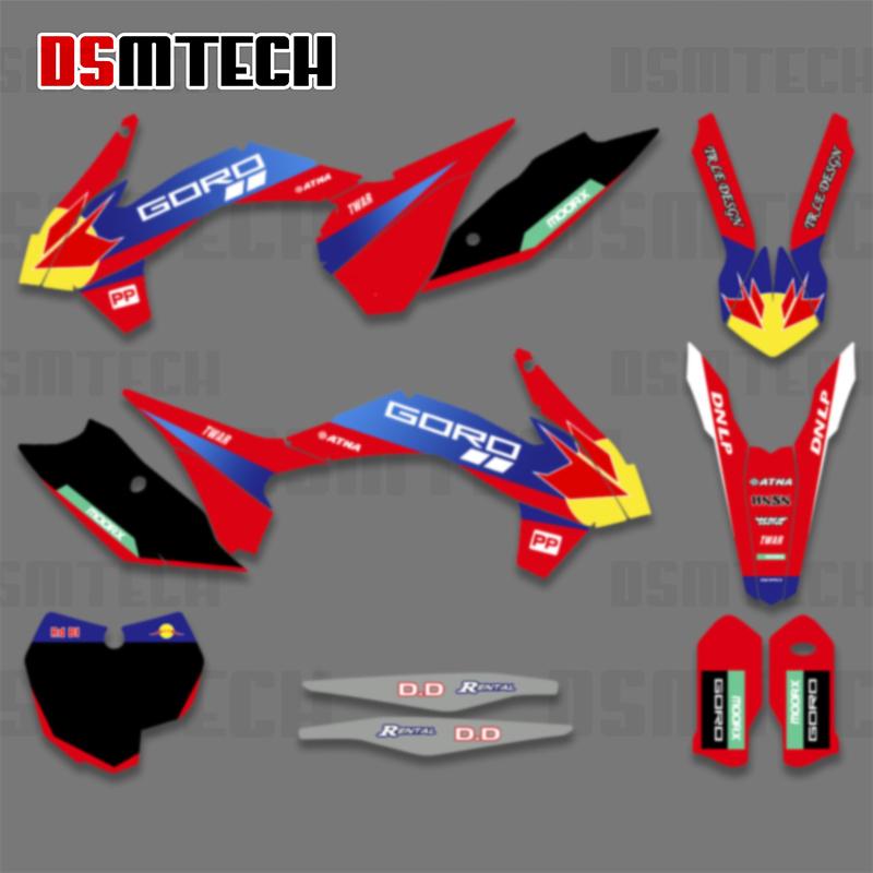DSMTECH Full Graphics Decals Stickers kits For KTM EXC EXCF XCW 2014- 2016 125-200 250 300 350 450-500 SX SXF 2013-2015