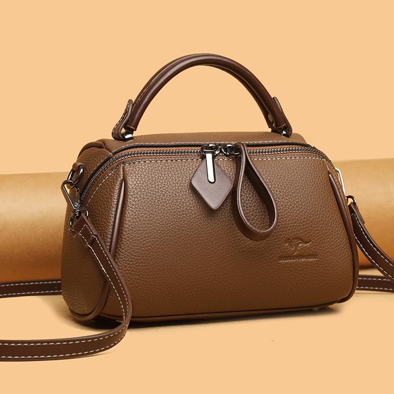 New Style Bag Women's Bag Fashionable Versatile Messenger Bag Boston Retro Shoulder Bag Women