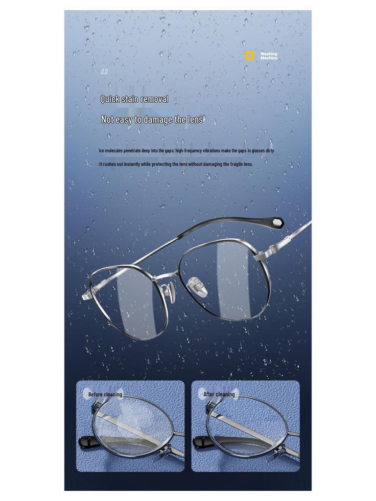 Ultrasonic Eyewear & Jewelry Cleaner – Home Device for Lenses, Retainers, Watches & More