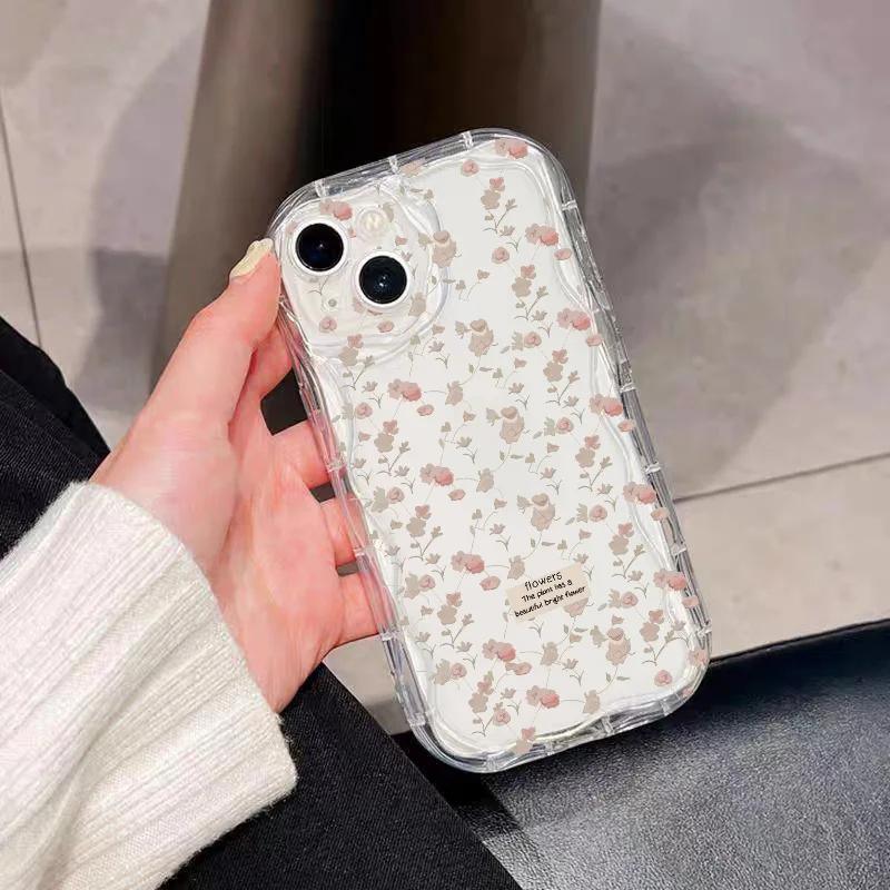 Case Cover For VIVO V50 V40 Lite Y39 Y17S Y36 Y28 Y19S Y22S V30 V29 Pro V30E V29E Y21 Y33T Y33S Y21S shell Flower Fruit Wavy