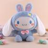 Anime Cartoon Sanrio Kitty Plush Doll 25cm Cute Kuromi Melody Pillow Doll Transfer Rabbit Cinnamoroll Lovely Gift Girl Plush Toy