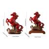 Chinese Fire Horse Decoration Zodiac Animal Sculpture Home Tabletop Ornament Chinese New Year Horse Figurine Home Office Decor