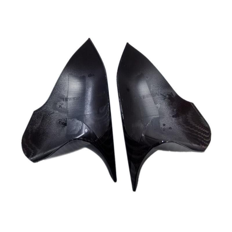 Car Styling  Carbon Fiber Glossy Black Door Mirror Cover For Hyundai Sonata 2015- Car Rearview Accessories Decoration