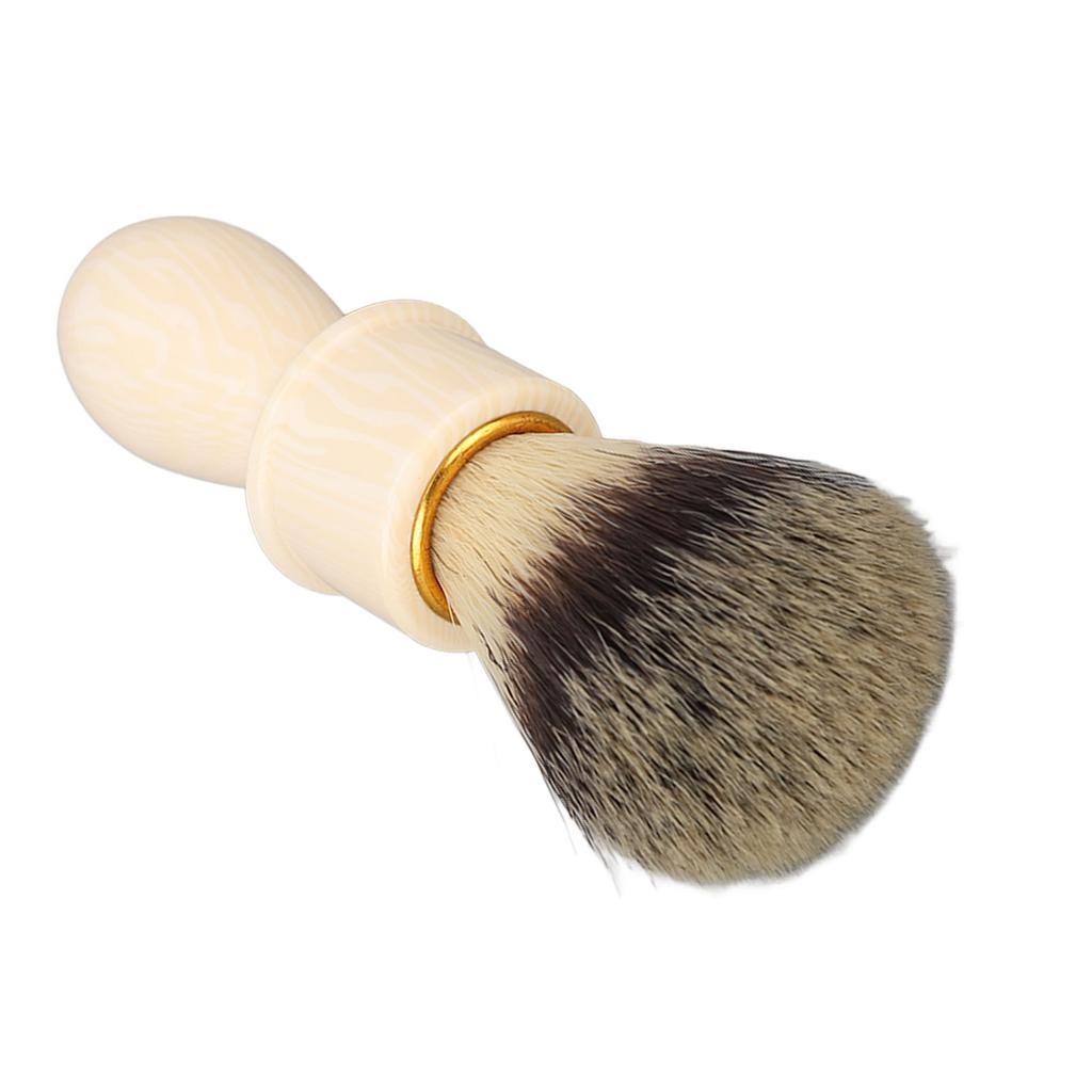 Men Shaving Brush Home Hair Salon Ergonomic Resin Handle Soft Hair Shaving Brush Face Grooming Tool