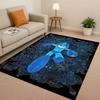 3D Retro Game Rockman Mega Man Living Room Non-Slip Area Rug Soft Carpet for Bedroom Playroom Sofa,Easy Clean Home Decor Doormat