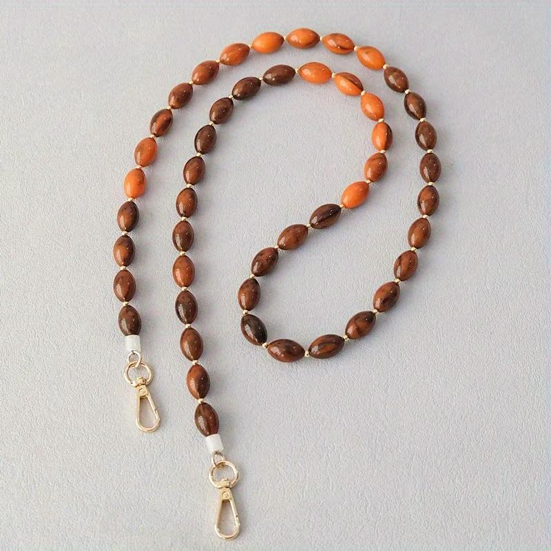 Multipurpose Beaded Pearl Strap Phone Chain Anti-lost 42cm Crossbody Bag Chain Sling 120cm Doll Chain Bag Accessory