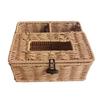 Ru Han Imitation Rattan Woven Tissue Box