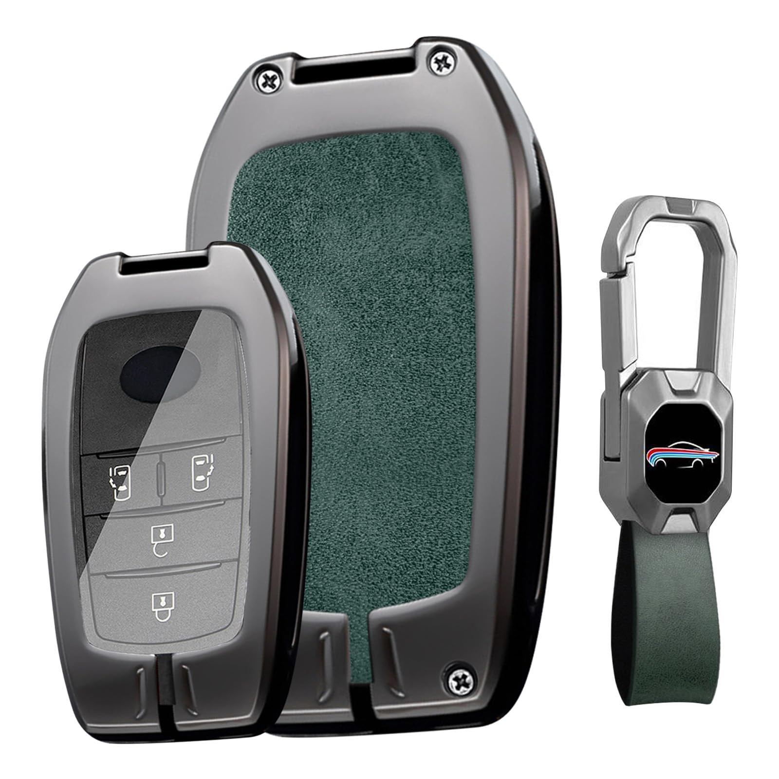 [KUNIO] Key case for Toyota Alphard Smart key chain Relay зелёный