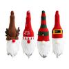 Christmas Wine Bottle Cover Knitted Plush Gnome Wine Bottle Topper Cover for Christmas Dining Table Decor New Year Party Supplies