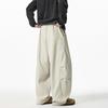 Fashion Bottom Clothes Pants Japanese Style Men's Solid Color Simple Basic Casual Trendy Loose Wide Leg Cargo Trousers