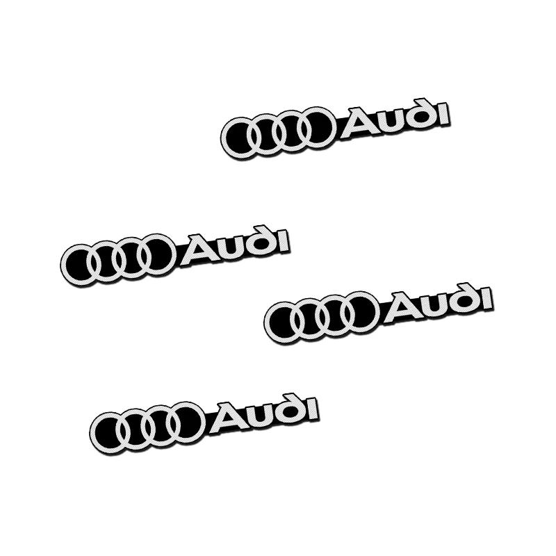 3D Car Styling Sticker Aluminum Emblem interior Speaker audio Badge For Audi A3 A4 A5 A6 A7 A8 S3 S4 Q2 Q3 Q5 Q7