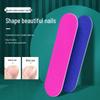 Dual-Sided Mini Nail File: Small, Wear-On Wooden Nail Buffer & Polisher