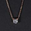 1-2CT 18K Gold Bull Head Necklace Luxury Rose Gold Moissanite Passed Diamond Test S925 Silver Women Birthday Party Jewelry AU750