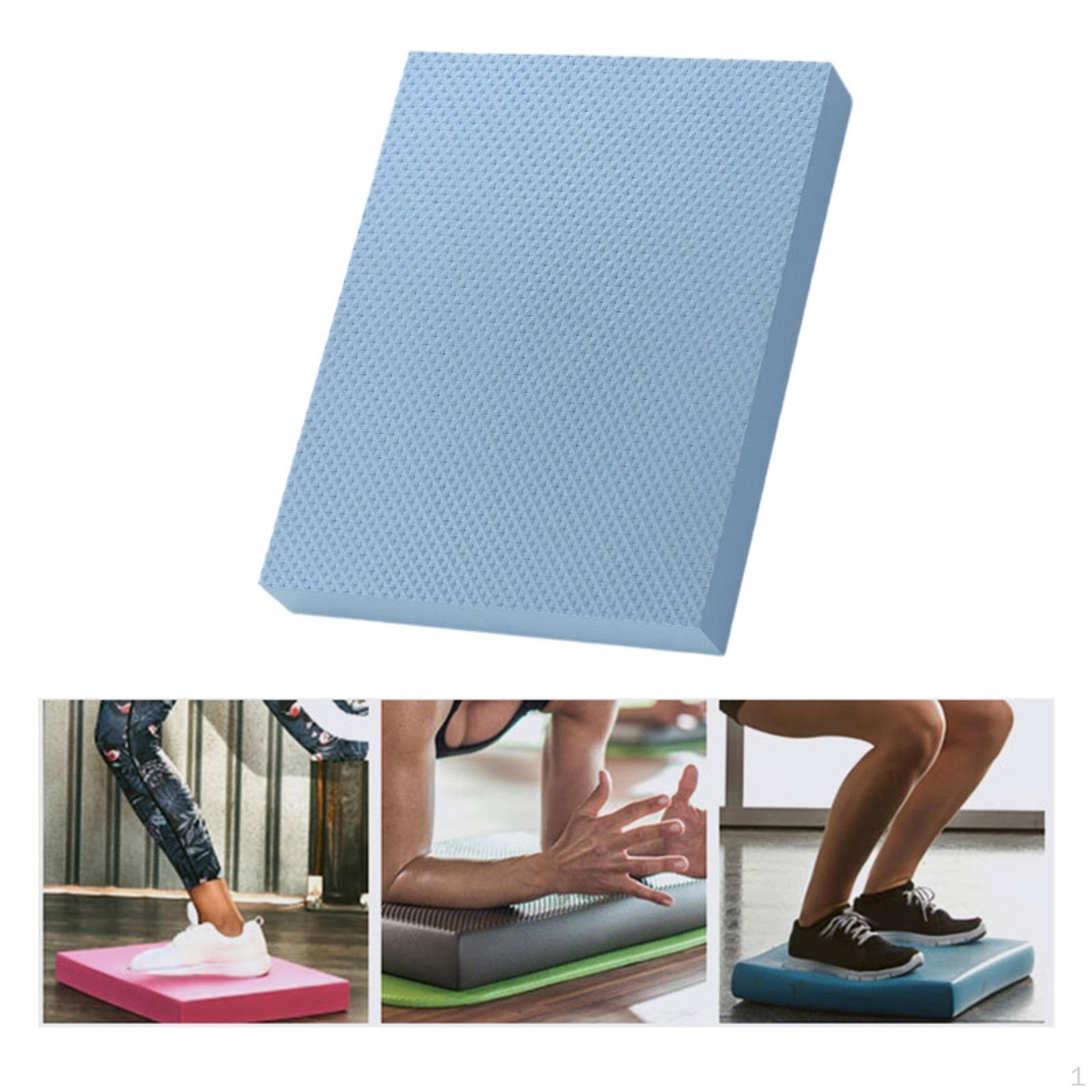 

Коврик для йоги, балансировочный блок TPE, портативный нескользящий коврик для коленей для ролика синий