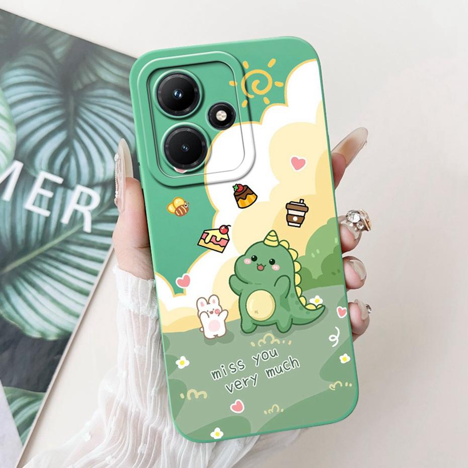 Lens Protective Cover For Infinix Hot 30i 30 Hot30 Play NFC Cute Printed Soft Silicon Phone Case For Infinix Hot30i 30 30Play 4G