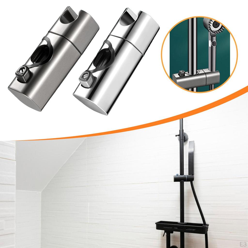Adjustable Shower Head Holder for Slider Bar with Rotation Feature