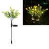 Garden Light Solar Powered Flower Shape Outdoor Yard Light Waterproof Scratch-Resistant Small Size Garden Lamp