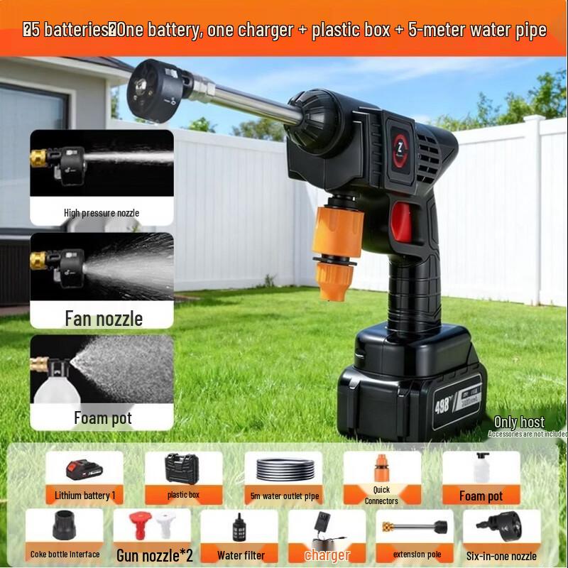 

Бездрочковий набір для миття автомобіля під високим тиском, штекер CN (адаптер в комплекті)