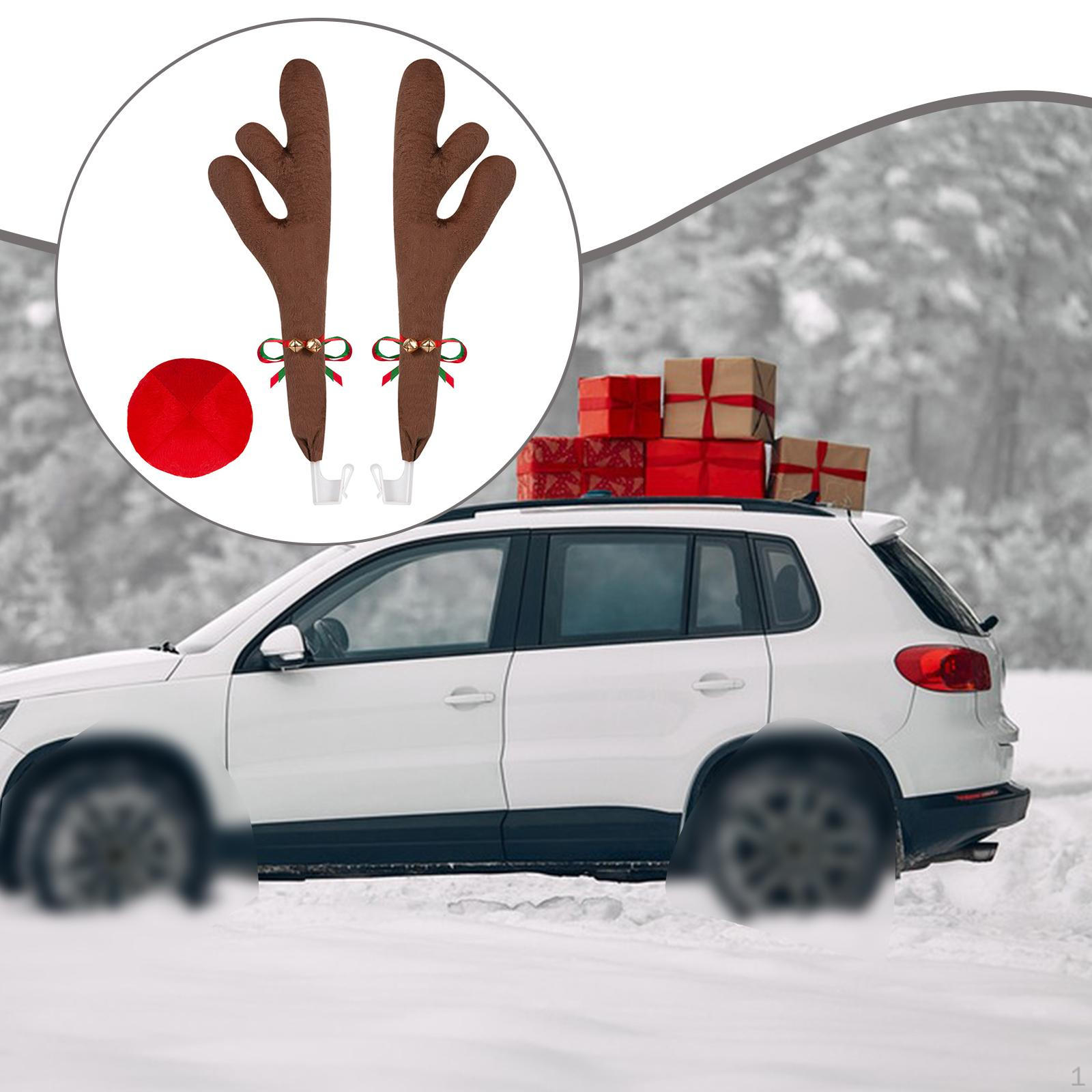 

Автомобильные Рождественские Украшения Автоаксессуары Многоразовый Зимний Рождественский Орнамент Набор для Elf Antlers 43.5cm