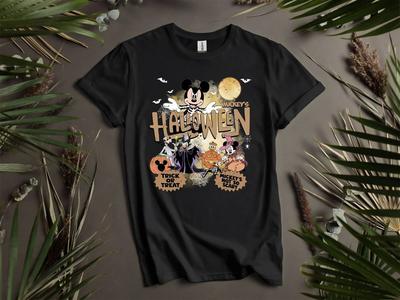 Mickey Halloween Tričko T tričko Pánské Dámské Unisex Tričko I41
