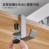 LeTradeJP Table Hook Bag Hanger Head Hanger Desk Screw Clamp Hanger Easy to Install Adjustable Freely Positionable Type (Black 2-Piece Set)