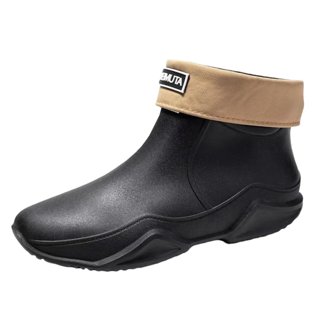 uateeff Rain Boots Stylish Waterproof Rain Perfect for Outdoor Cute with Removable Boa Size Women's (Thick Sole, Boots, Activities, Design) Braid,