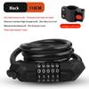 Heavy-Duty Security Anti-Theft Bicycle Lock Lightweight Waterproof Rust-Resistant Steel Cable Lock For Bikes Steel Cable Lock