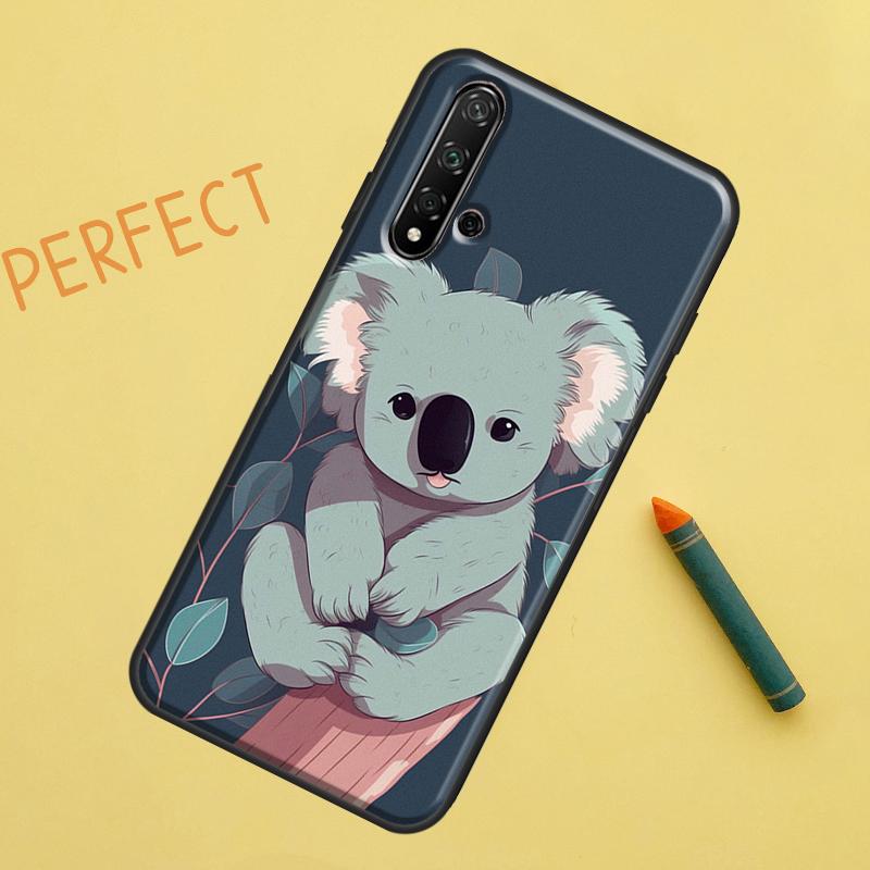 

Милый чехол с коалой для Huawei Nova Y90 Y70 Y61 Y60 9 10 SE Nova 5T 11i 8i 7i 3i P20 P40 P30 Lite P60 Pro Huawei Nova Y60
