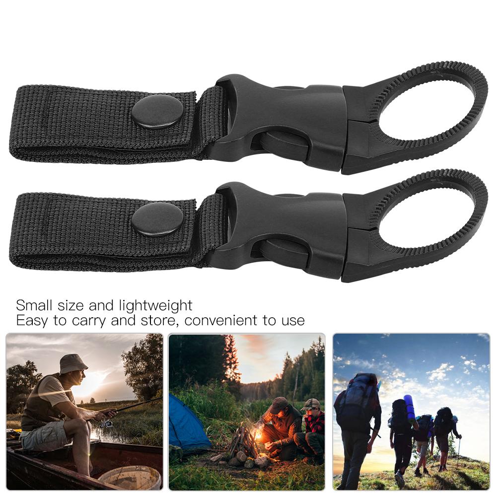 3PCS Nylon Outdoor Multifunction Portable Water Bottle Carabiner Waist Belt Hanging Buckle for