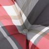 Pallet Cushion Red Checkered Pattern 70 X 40 X 12 Cm Fabric