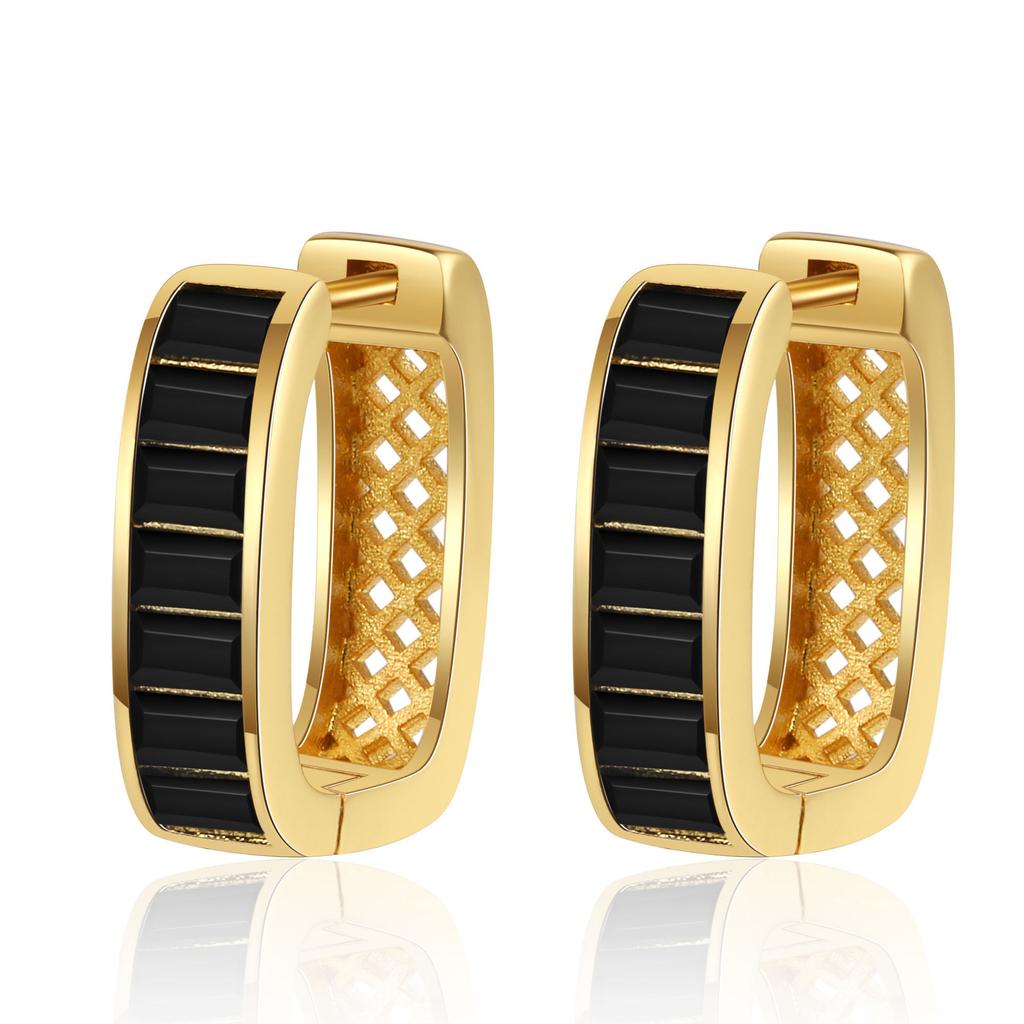 Fashionable and Personalized New U-shaped Earbuds Zircon Personality Trendy Women's High-end Girls' Earrings