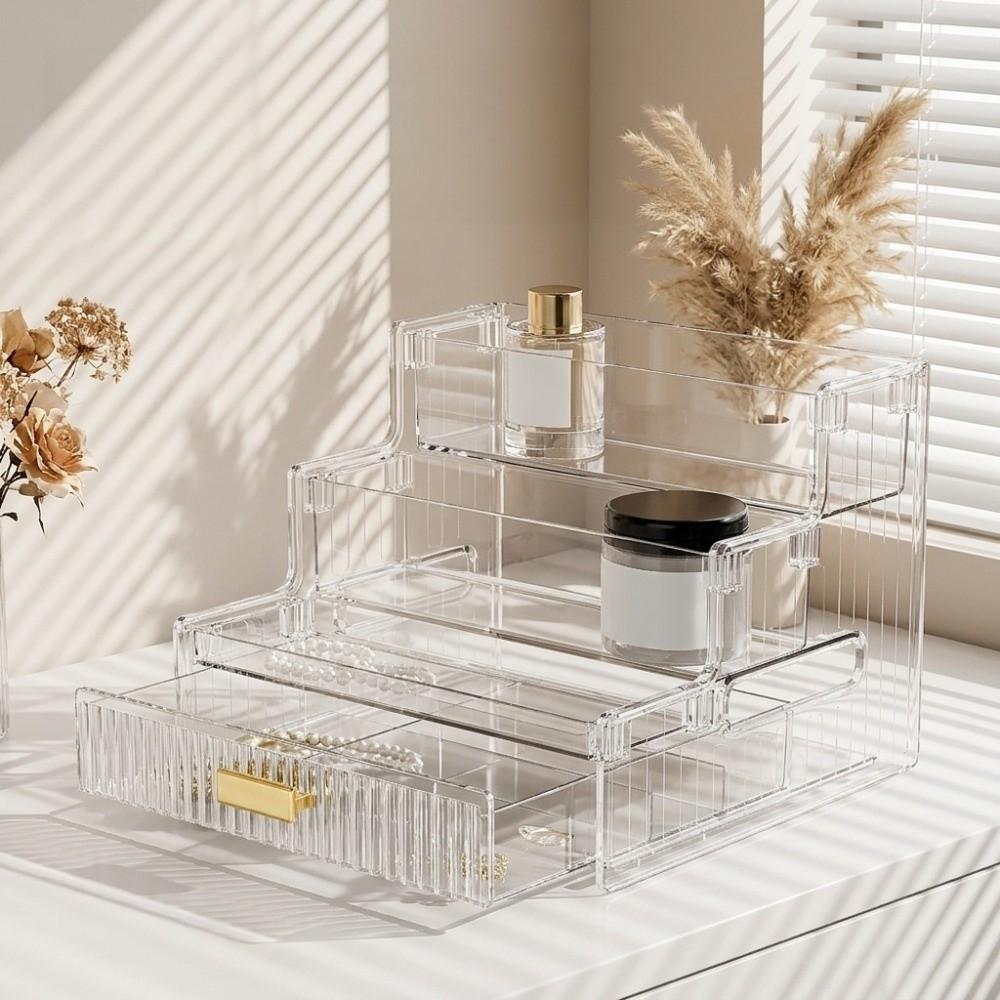 Clear Mini Figures Display Holder Space Save Nail Polish Perfume Stand Holder  Home Use