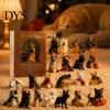 Kerst Adventskalender 2026, 24 Dagen Zee Schildpad/Big Foot/Schotse Hooglander/Hond Ornamenten Duitse Herder Decor Aftelkalender, Verzamelaar