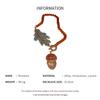 Medieval Style Rhinestone Pinecon Buckle Necklace for Women Design Clavicle Crystal Necklaces Light Luxury Party Zircon