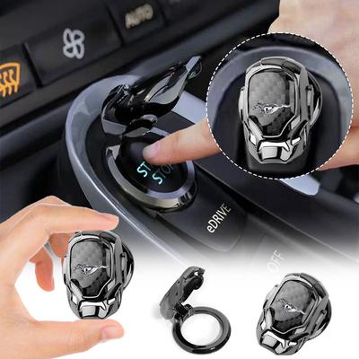 1pc Car One Button Start Protective Cover Ignition Device Badge Sticker  For Focus Mk2 Mk3 Fiesta Ranger Mondeo S-MAX Kuga Mustang Auto Goods