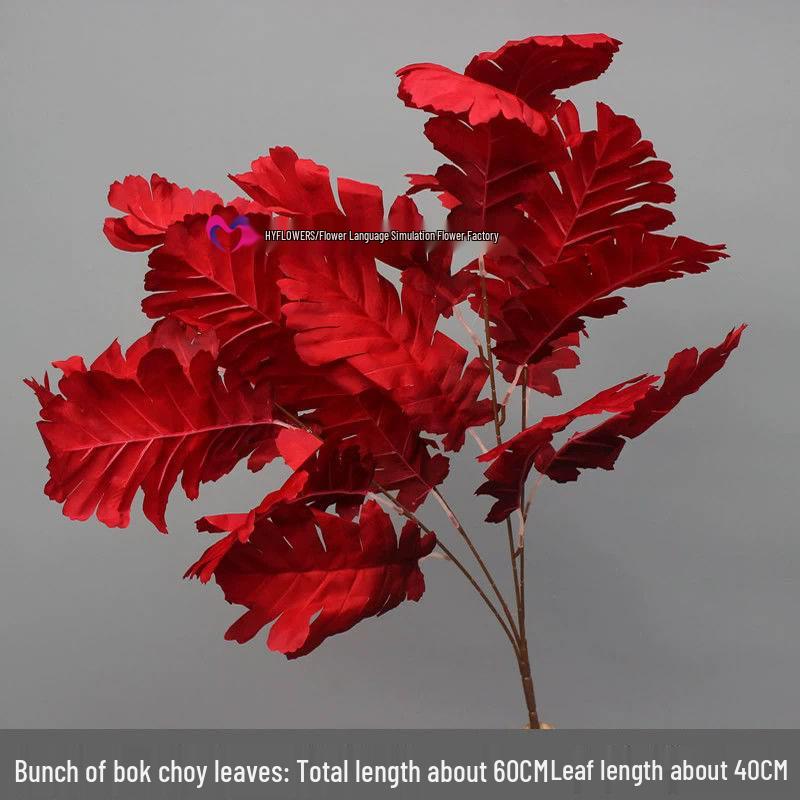 10-Piece Burgundy Floral Décor Set: Red-Toned Artificial Flowers, Mat, Aisle Runner, Wedding Decoration