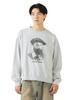 Beams Heart Men's Vintage Portrait Sweatshirt, Gray/Monet Size L