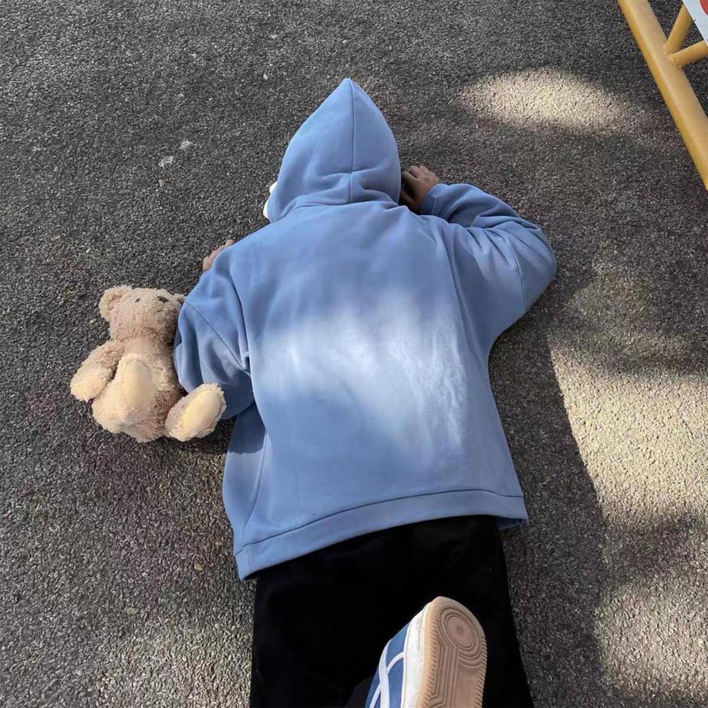 Personalized Clothing, Paired With Couple Outfits, Loose  Pullover, Mesh Red Printed Student Sweater