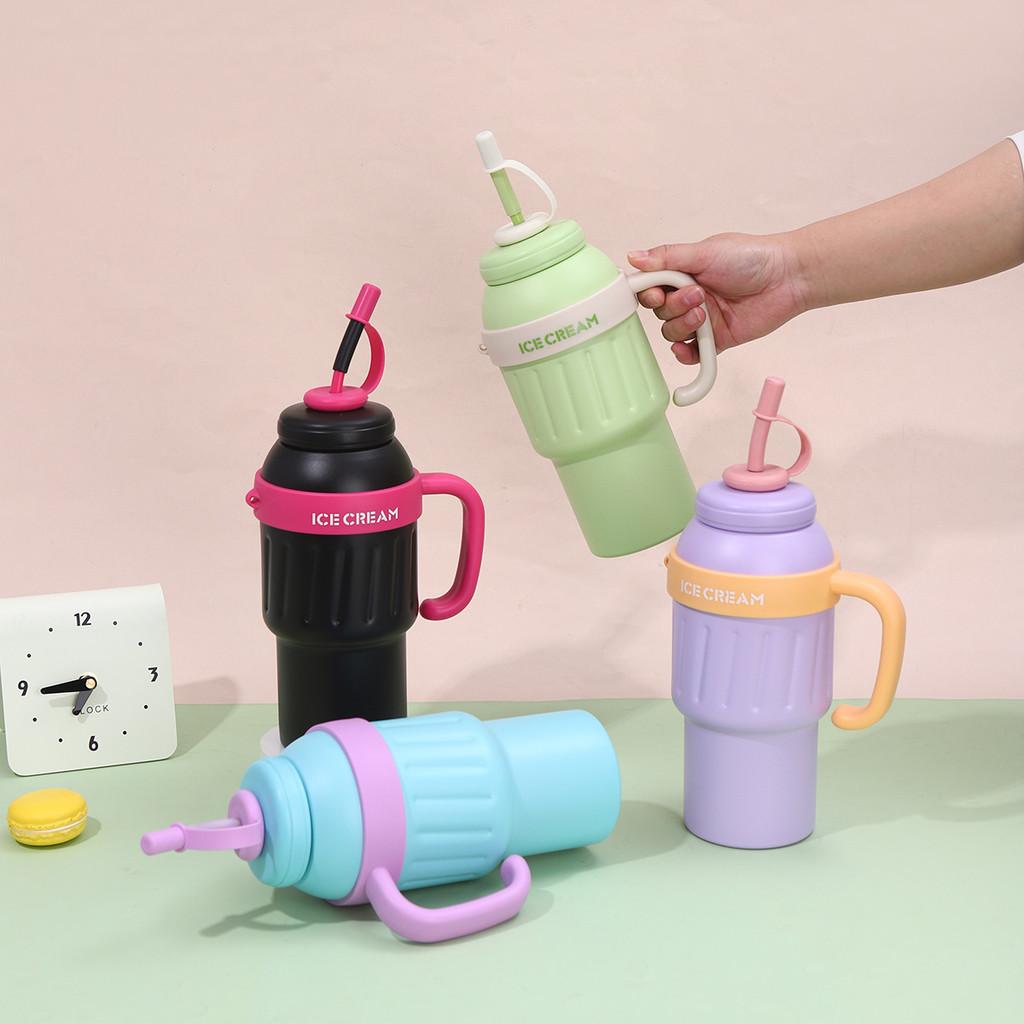 Stainless Steel Insulated Travel Mug With Handle For Outdoor Activities And Gift Giving