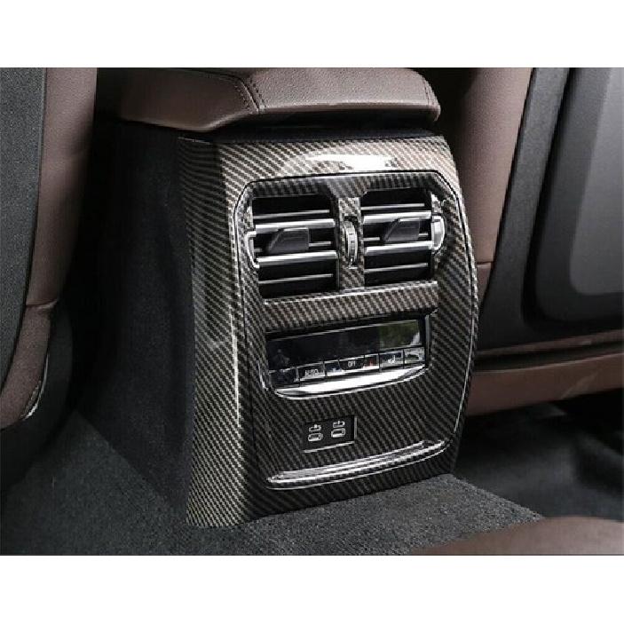 Carbon Fiber ABS Rear Air Outlet Vent Frame Cover For BMW 3 Series G20 G28 +