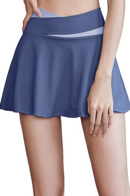 [MORGEN SKY] Mini Skirt Sports Women's Inner Pants Breathable Quick-Dry MQ005 (JP, L, Blue)