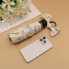 New Style Automatic Sunshade Umbrella with Fresh Floral Design, Suitable for Both Sunny and Rainy Weather, Compact and Portable Sun Protection